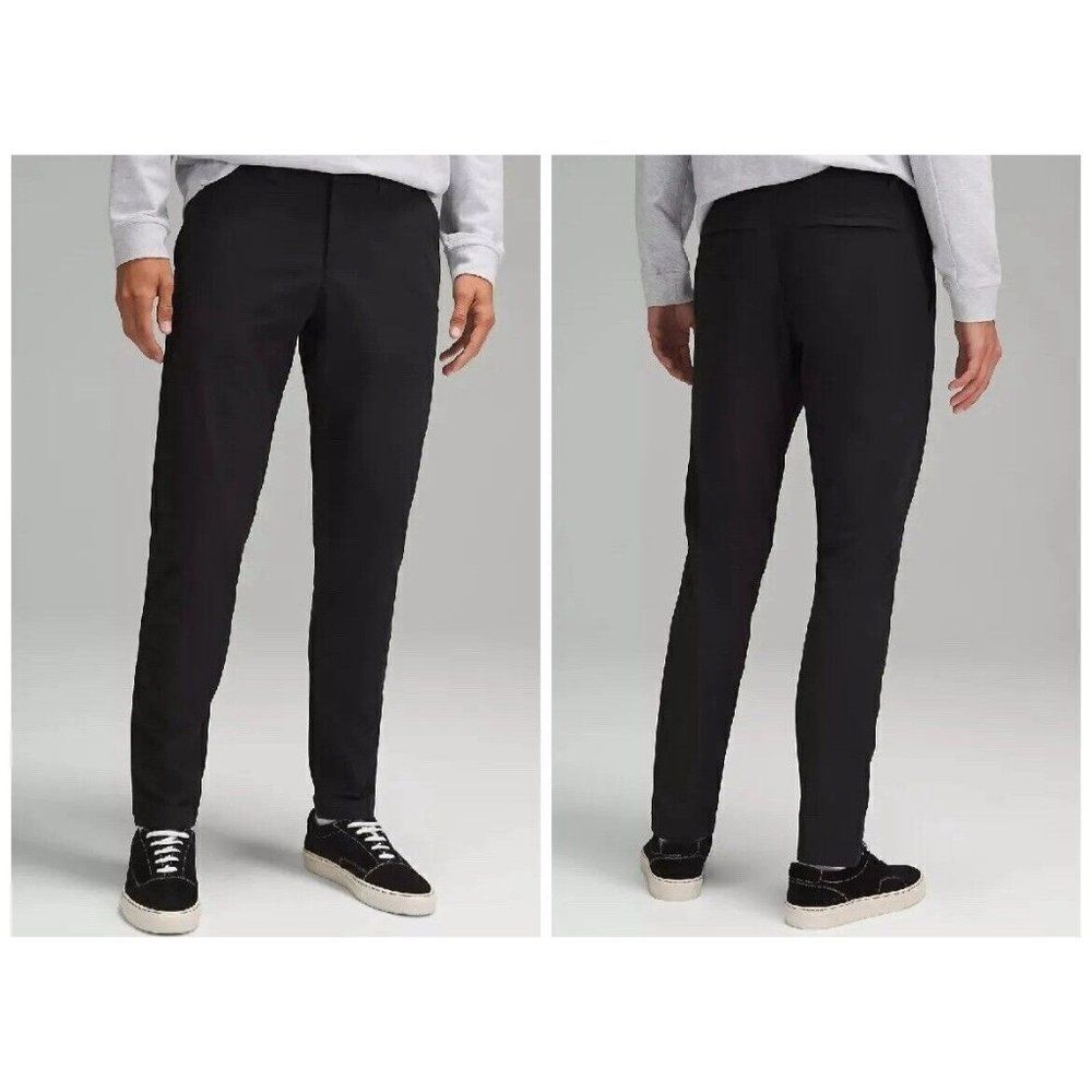 Lululemon Commission Slim Fit Black Warpstreme Pants Size 36 - Picture 1 of 4
